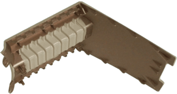 Plastic part selectively copper-coated